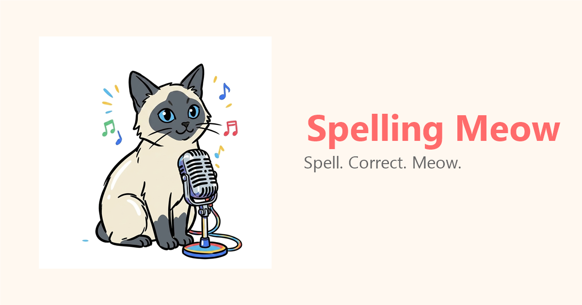 SpellingMeow preview