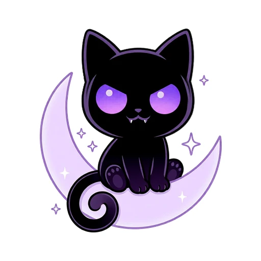 ShadowBlack with a crescent moon