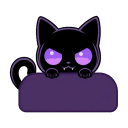 ShadowBlack peeking out, watching you